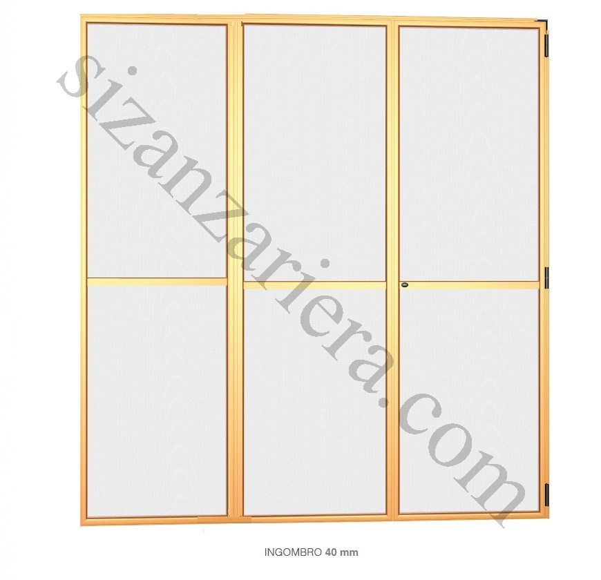 ZANZARIERA PLUTONE PORTA A 3 ANTE